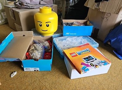 Lego Boost and selection of lego pieces