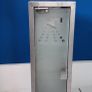 Modern stainless steel wall cabinet with frosted glass Image 2