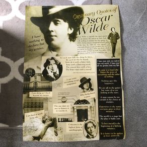 Oscar Wilde centenary poster