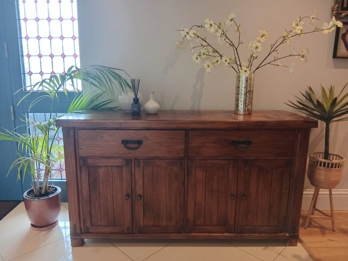 Solid dark oak cabinet