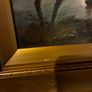 Antique Moonlit River Scene  Edwardian Print in Deep Gilt Frame Image 6