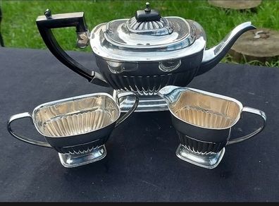 Sheffield plate silver tea set