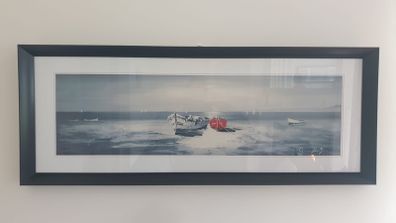 Pair of boat pictures