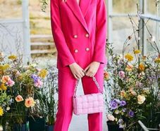 New, Savida Hot Pink Trouser Suit - Size UK10