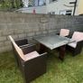 Garden table with 4 chairs Image 4
