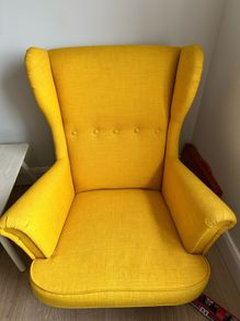 Ikea Wing yellow chair