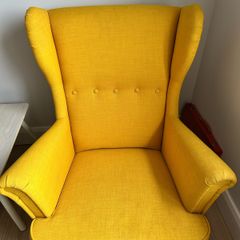 Ikea Wing yellow chair