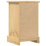 Bedside Cabinet Corona 35x32.5x58 cm Solid Wood Pine Image 7