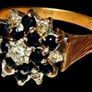 Vintage Hallmarked 14ct Gold/Diamond Cluster Image 3