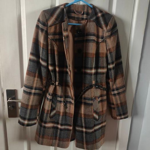 Brown  Wool Blend coat, size 10 F&F