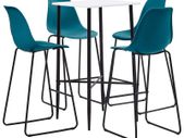 5 Piece Bar Set Plastic Turquoise