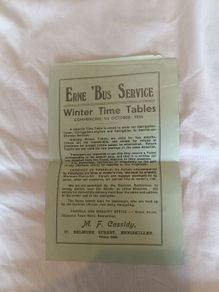 Erne bus timetables 1957