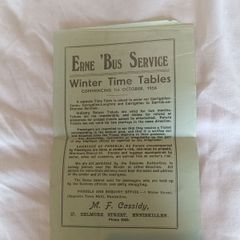 Erne bus timetables 1957