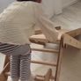 GOODEVAS 5in1 Montessori Climbing Set: Triangle Ladder + Arch/Rocker + Slide Board/Ramp + Netting rope + Cushion Image 5