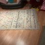 Off white Aztec print design rug Image 2