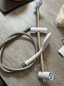Triton T90 shower head and rail