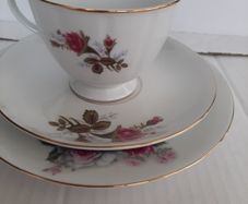 Vintage china tea cup saucer and plate