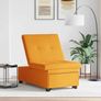 Sofa Bed Dark yellow 194 x 67 x 37 cm Fabric Image 3