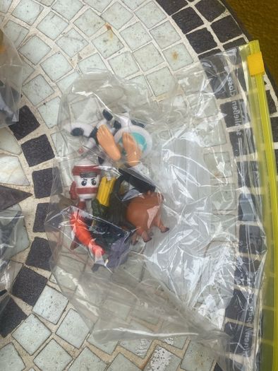bag of toys and figures