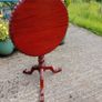 Mahogany round folding table Image 4