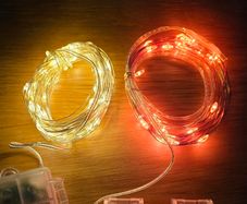 Fairy lights warm white and orange