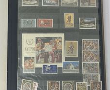 Collection: Cyprus, Greece, Italy and San Marino Stamps both mint an commemorative stamps on 41 pages