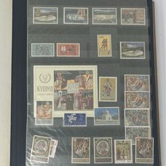Collection: Cyprus, Greece, Italy and San Marino Stamps both mint an commemorative stamps on 41 pages