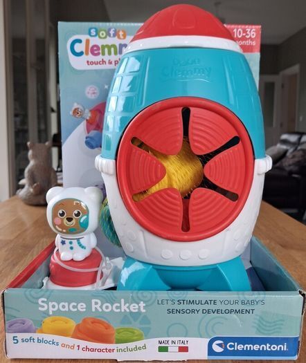 Clementoni Soft Clemmy Touch and Play Sensory Space Rocket