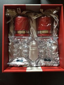 Newgrange Candleholders. Pair. New. 11cm height.