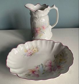 james Kent fine earthenware bowl and jug set