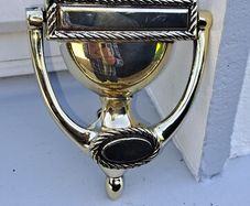 old brass door knocker