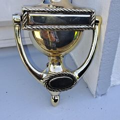 old brass door knocker