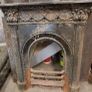 Antique Cast iron fireplaces, brass fire insert Image 2