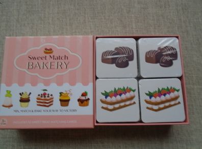 Sweet Match bakery card game. Games, Matching game, Gift,Age 3 +