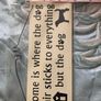 Wooden Dog sign Image 2