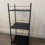 Black metal shelf Image 3
