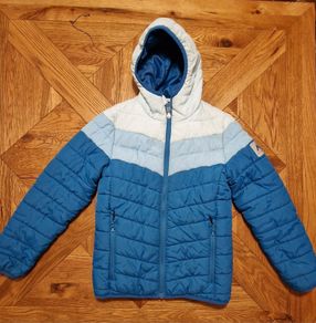 Girls McKenzie Jacket, Teal/Light Blue, Age 10