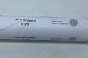 Estonia unknown date 50 cent bank roll sealed