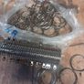 Large Amount  Of Chrome & Bronze gold  Antique  Curtin pole rings. Large amount Image 4