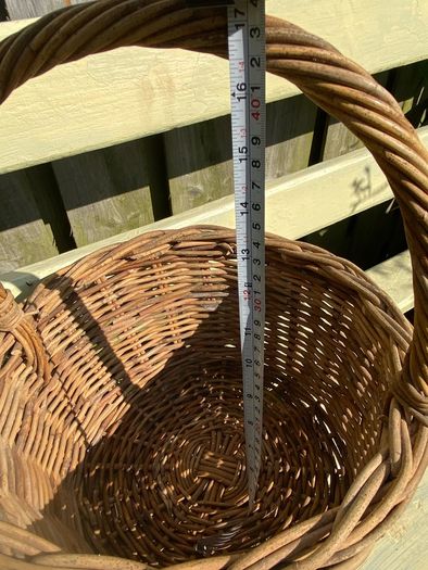 Vintage Basket Bag- Organic Shopping