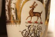 Antique 1820s Paris Porcelain Armorial Cup