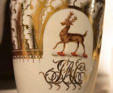 Antique 1820s Paris Porcelain Armorial Cup