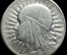 1934 Poland 2 Zloty "Head of Polonia" Silver Coin