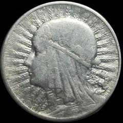 1934 Poland 2 Zloty "Head of Polonia" Silver Coin