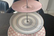Tipperary  crystal 3 tier spots and stripes cake stand