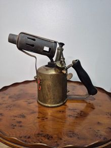 Antique Vintage "Vulcano" Brass Plumber's Blowtorch
