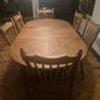 solid oak table and chairs Image 8