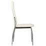 Dining Chairs 6 pcs White Faux Leather Image 4