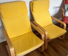 Unique IKEA Poang chairs