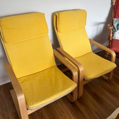 Unique IKEA Poang chairs